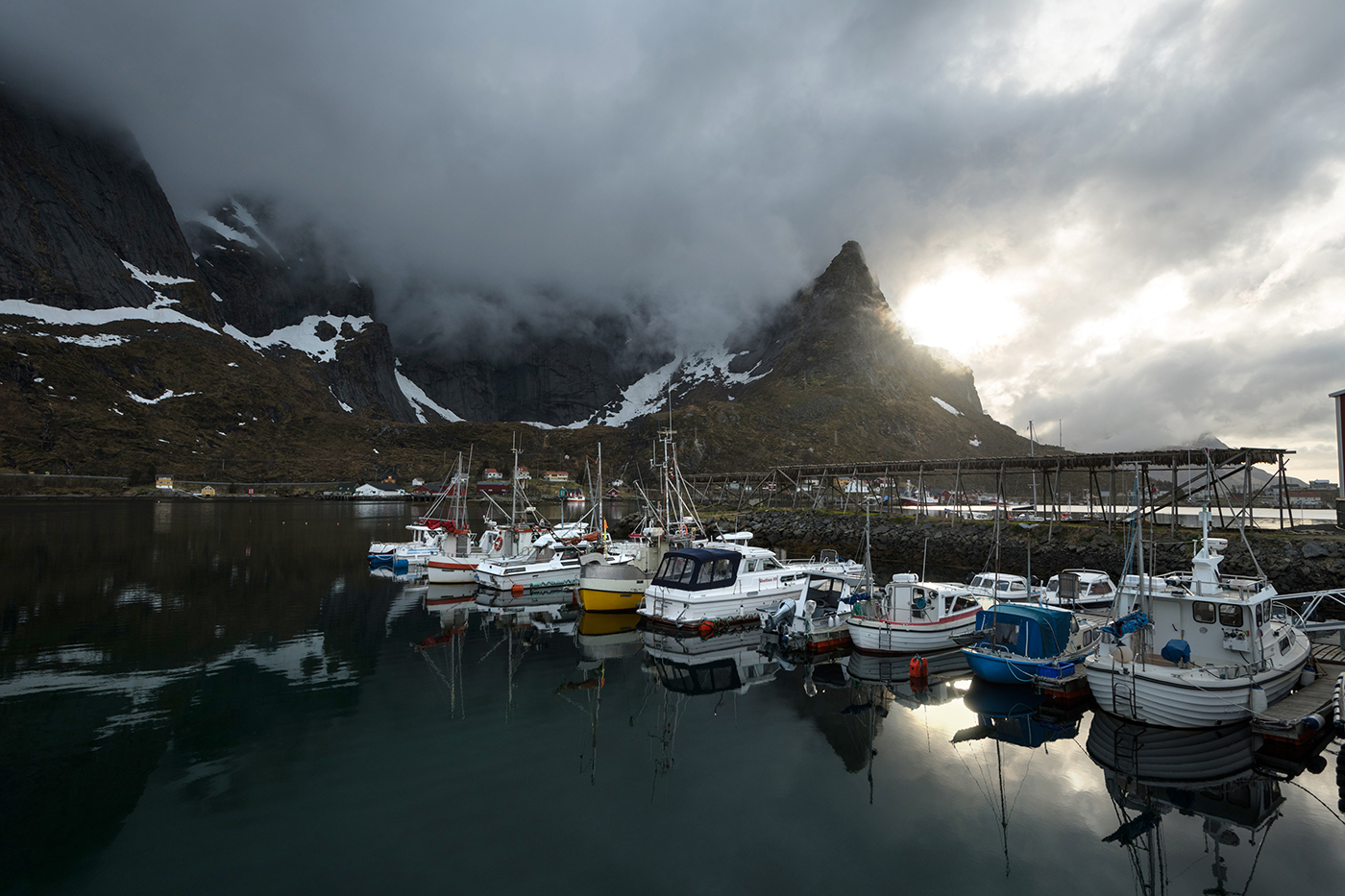 Reine Hafen Lofoten